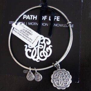 Alex and Ani ENERGYA07EB72RS PATH OF LIFE Expandable Wire Bangle RUSSIAN SILVER